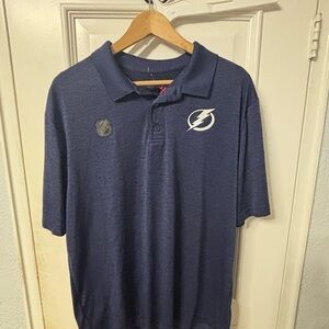 Fanatics NHL Tampa Bay Lightning Men’s Blue Polo Shirt